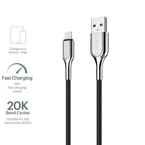 Lightning to USB-A Cable - Black 10cm - Cygnett (AU)