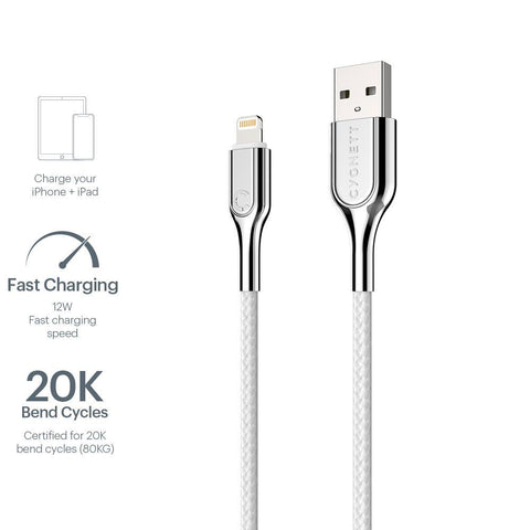 Lightning to USB-A Cable - White 10cm - Cygnett (AU)